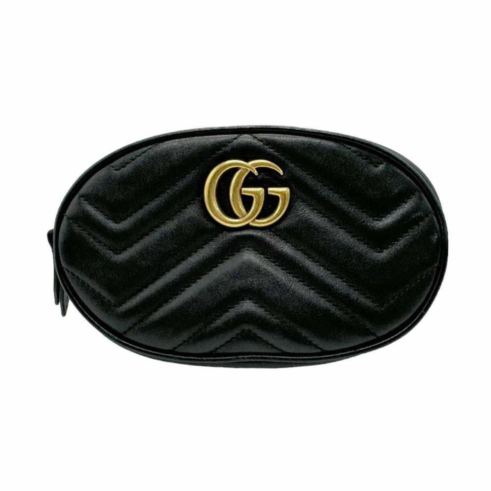 Gucci GG Marmont Waist Bag Leather Black